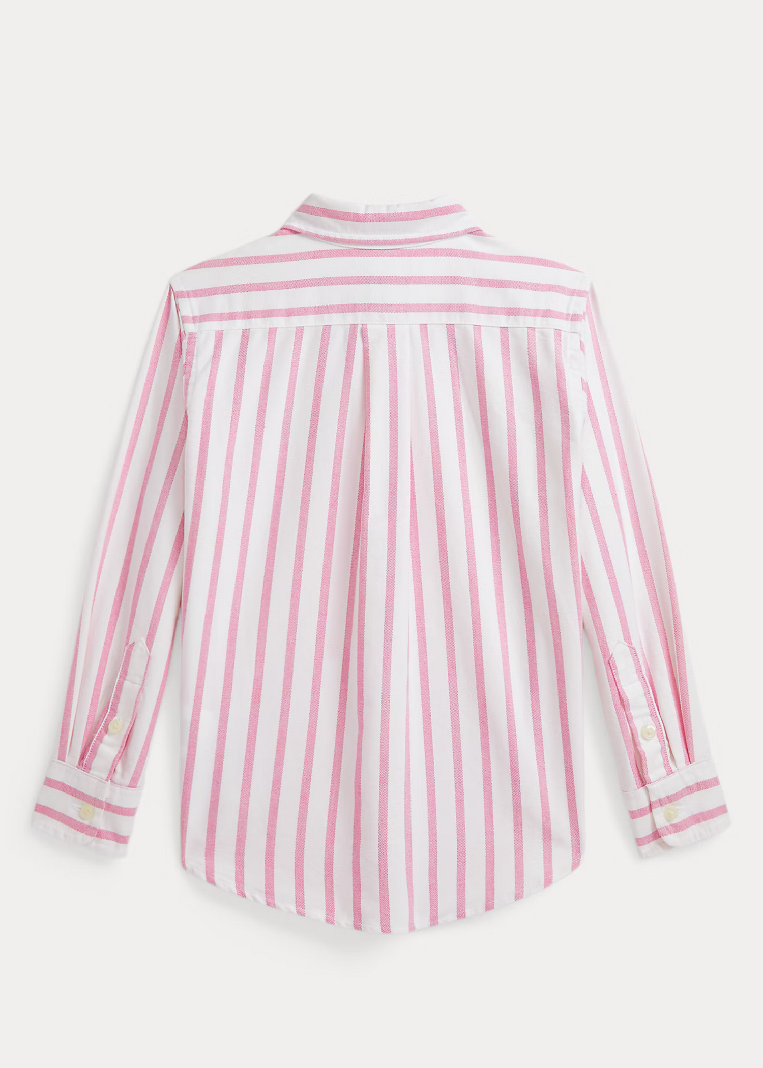 Camisa Rayas Oxford Rosa Niño