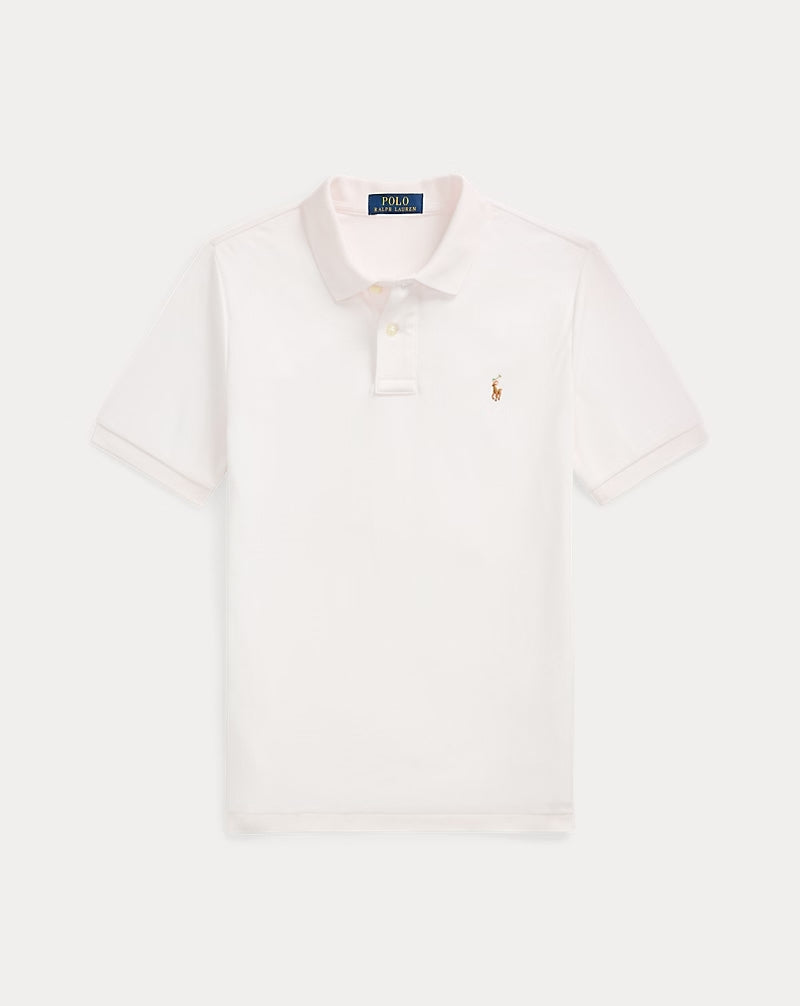Polo Blanco Algodón Niño