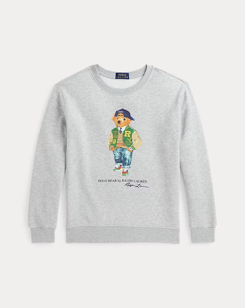 Buzo Cuello Redondo Polo Bear Gris Niño