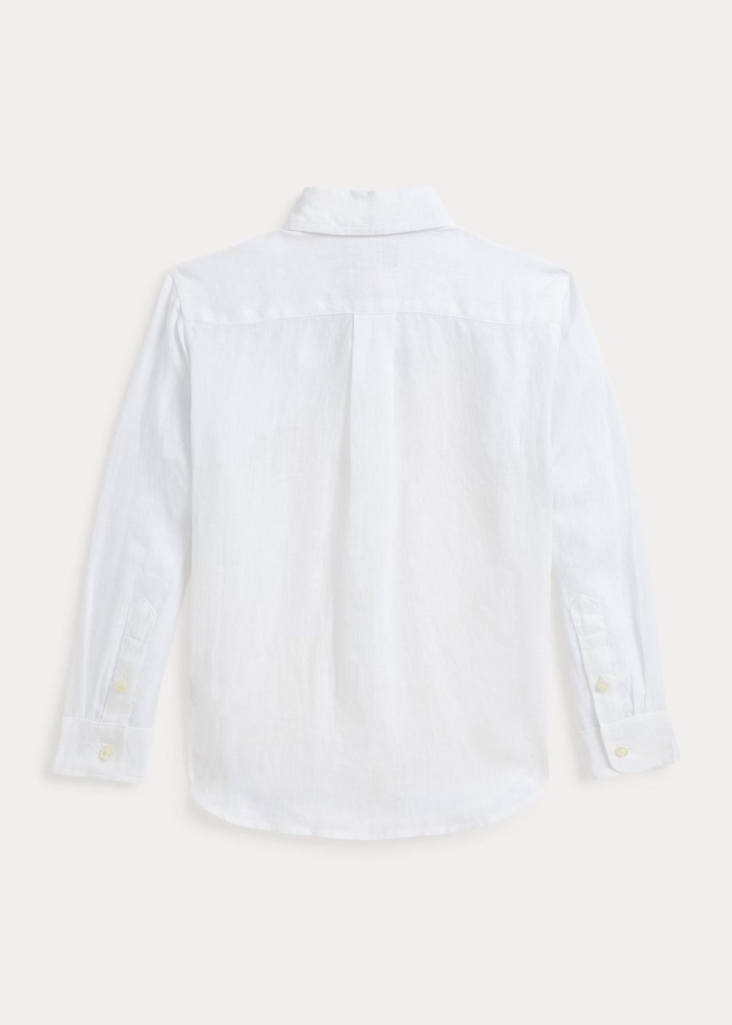 Camisa Blanca Lino Manga Larga Niño