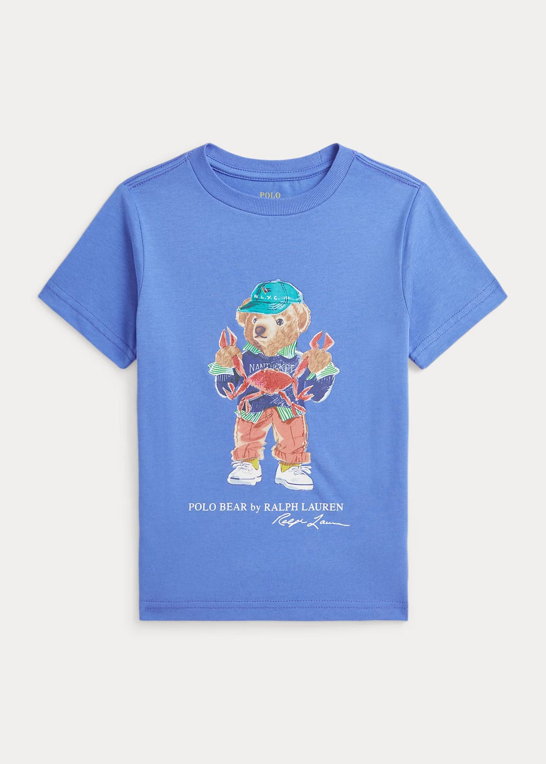 Camiseta Algodón Azul Claro Polo Bear