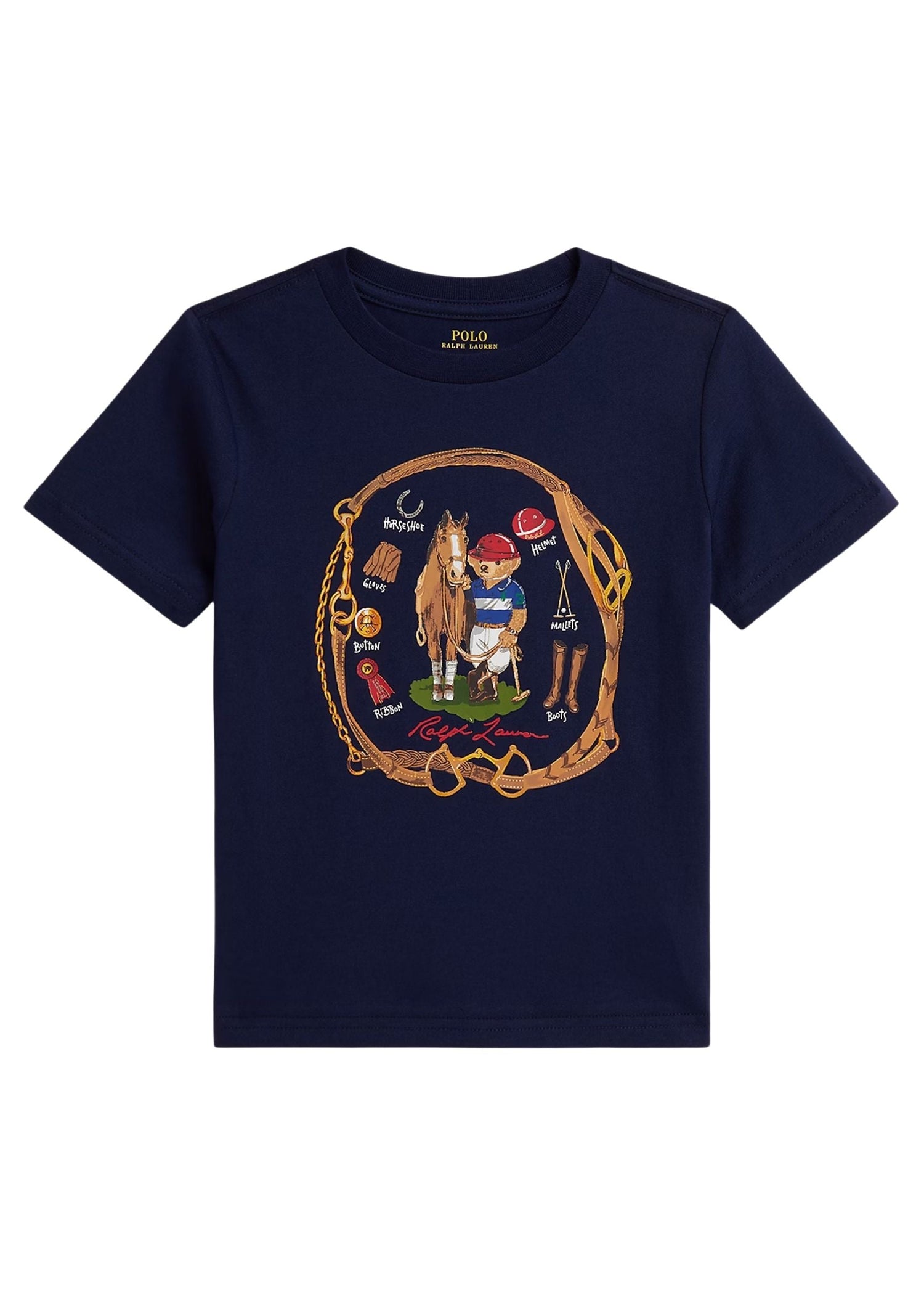 Camiseta Azul Equestrian Polo Bear