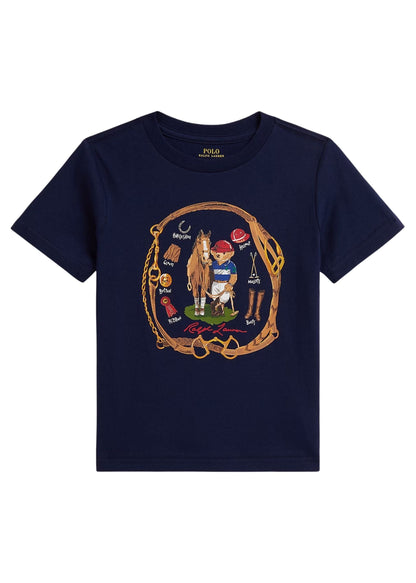 Camiseta Azul Equestrian Polo Bear