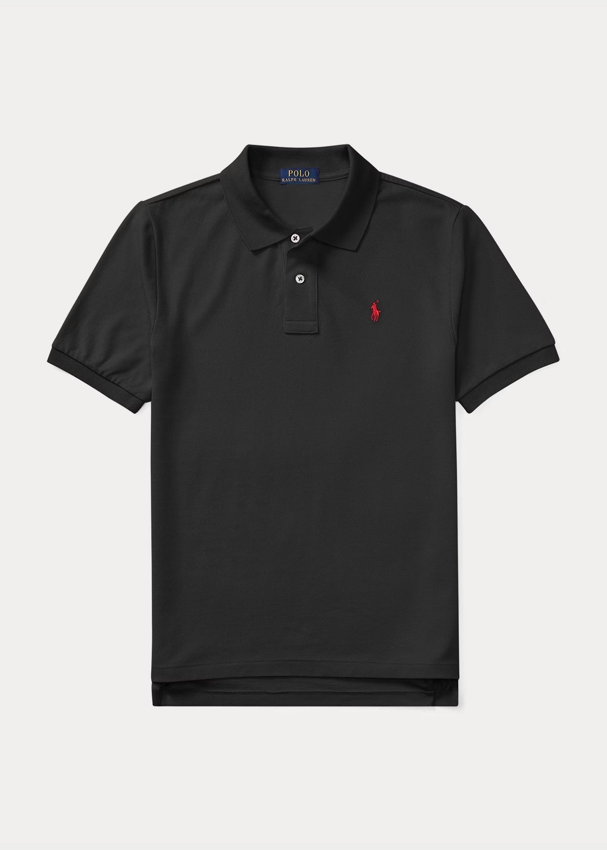 Polo Clasic Bordado Negro