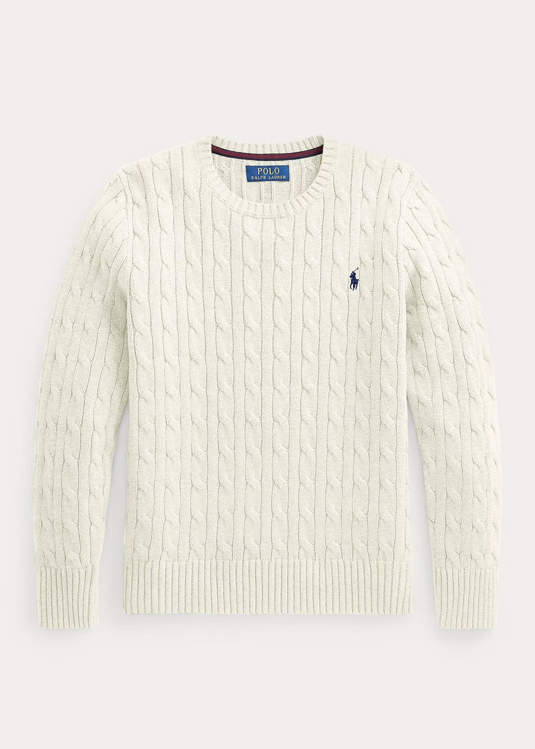 Sweater Tejido Trenzado Blanco