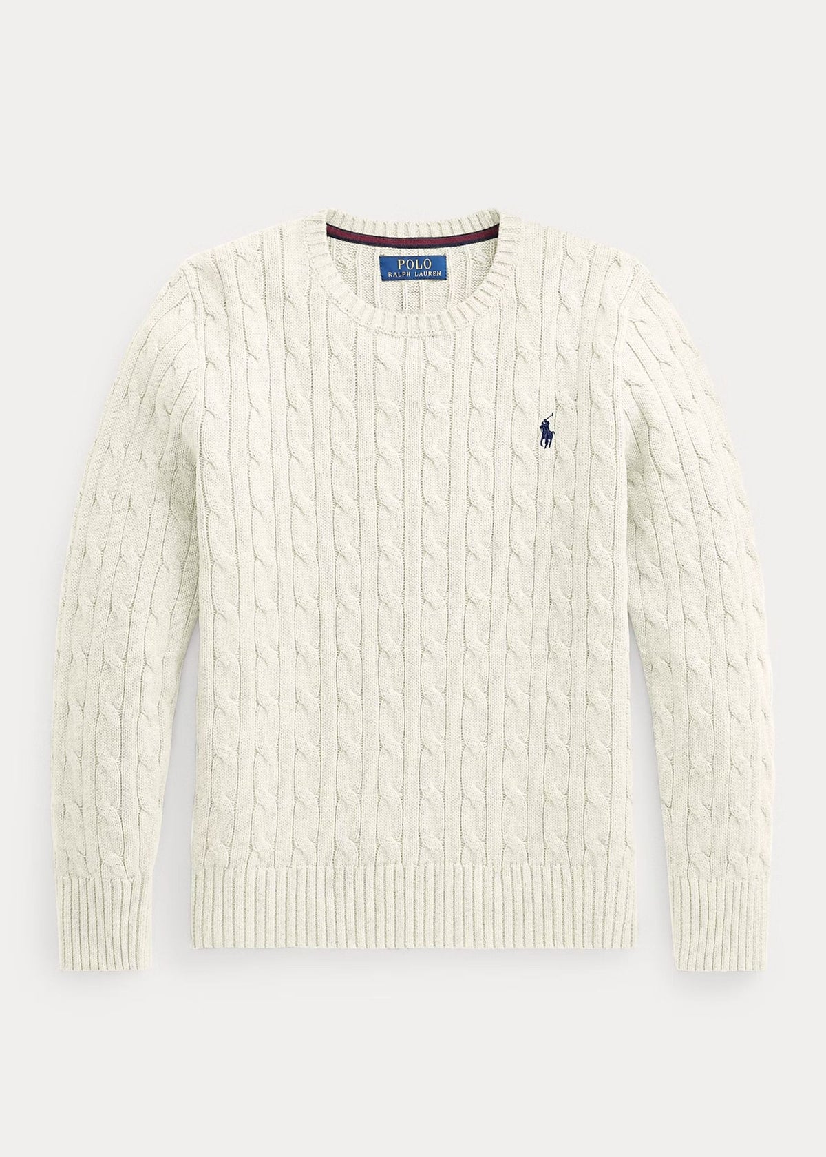 Sweater Tejido Trenzado Blanco