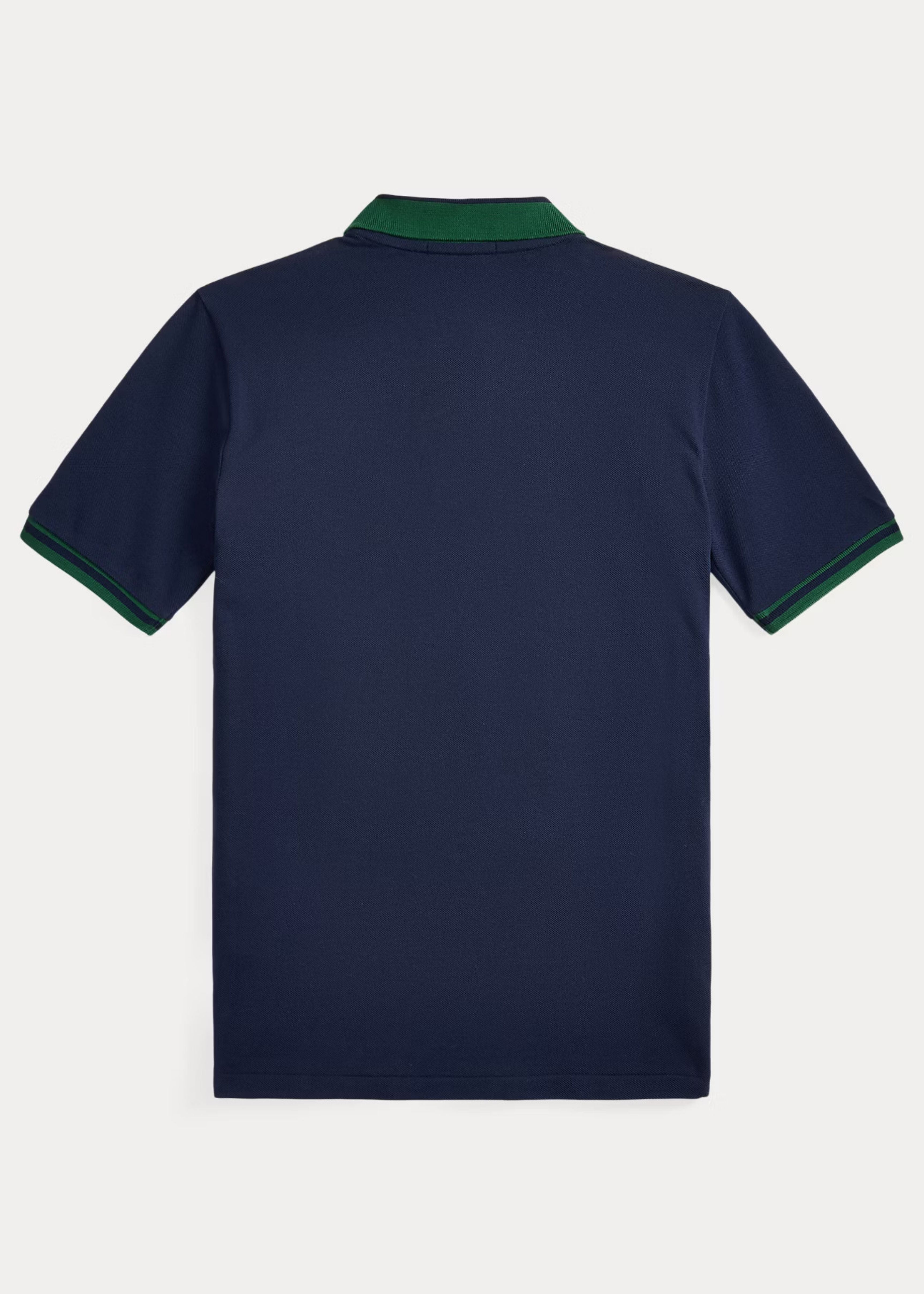 Polo Azul Mesh Algodón Polo Bear