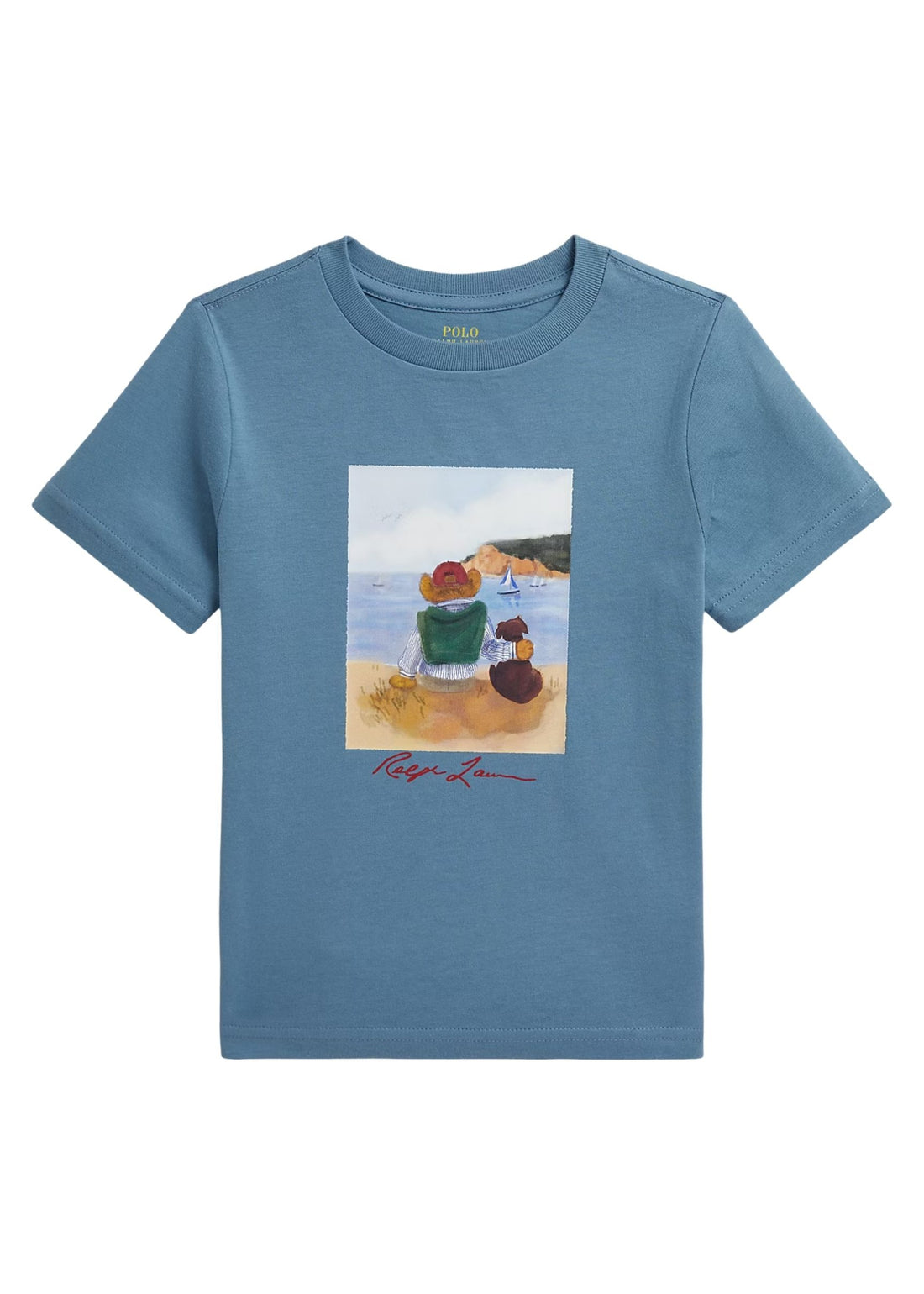 Camiseta Polo Bear Surfer Camp Blue