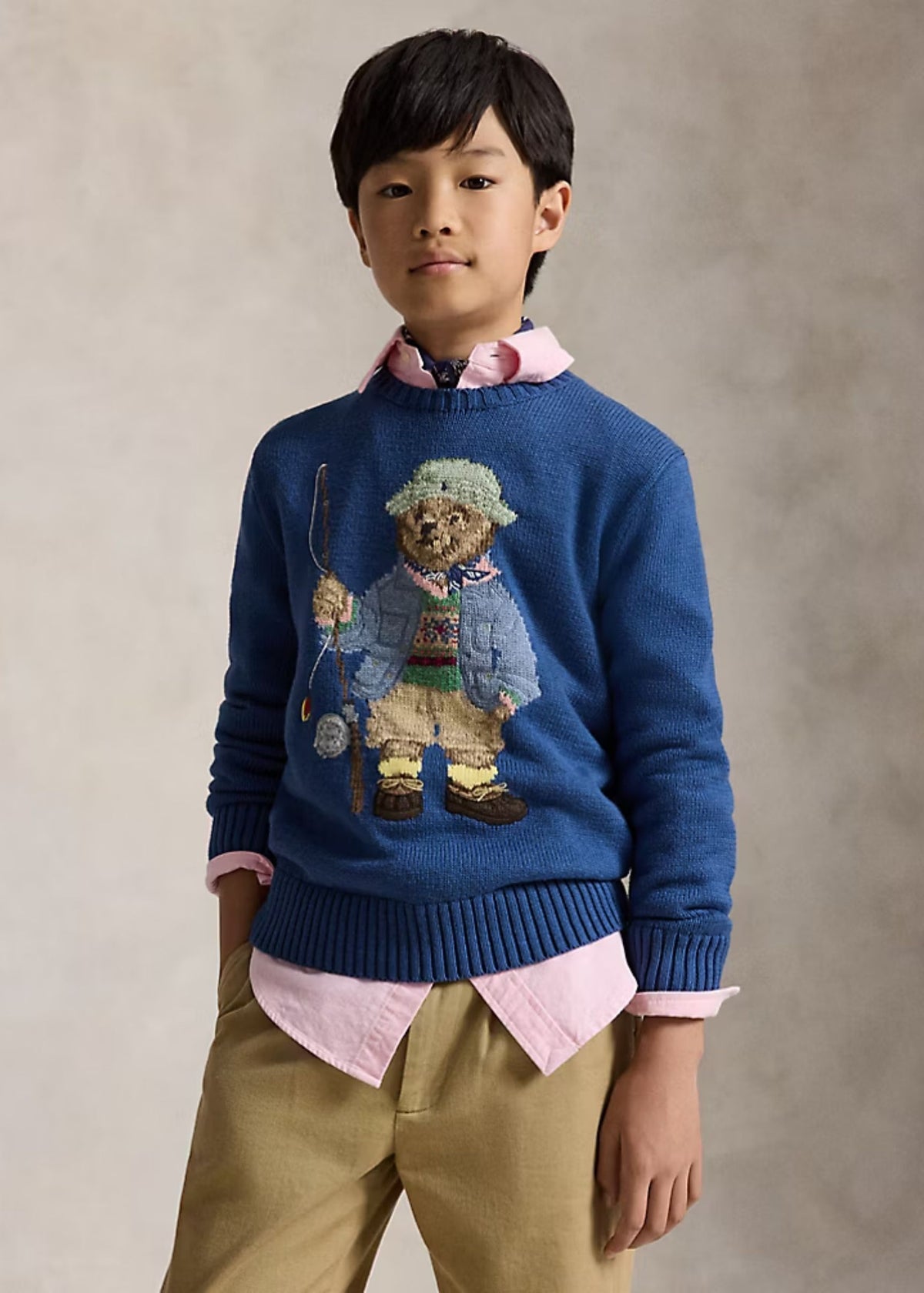Sweater Tejido Polo Bear Azul Old Royal