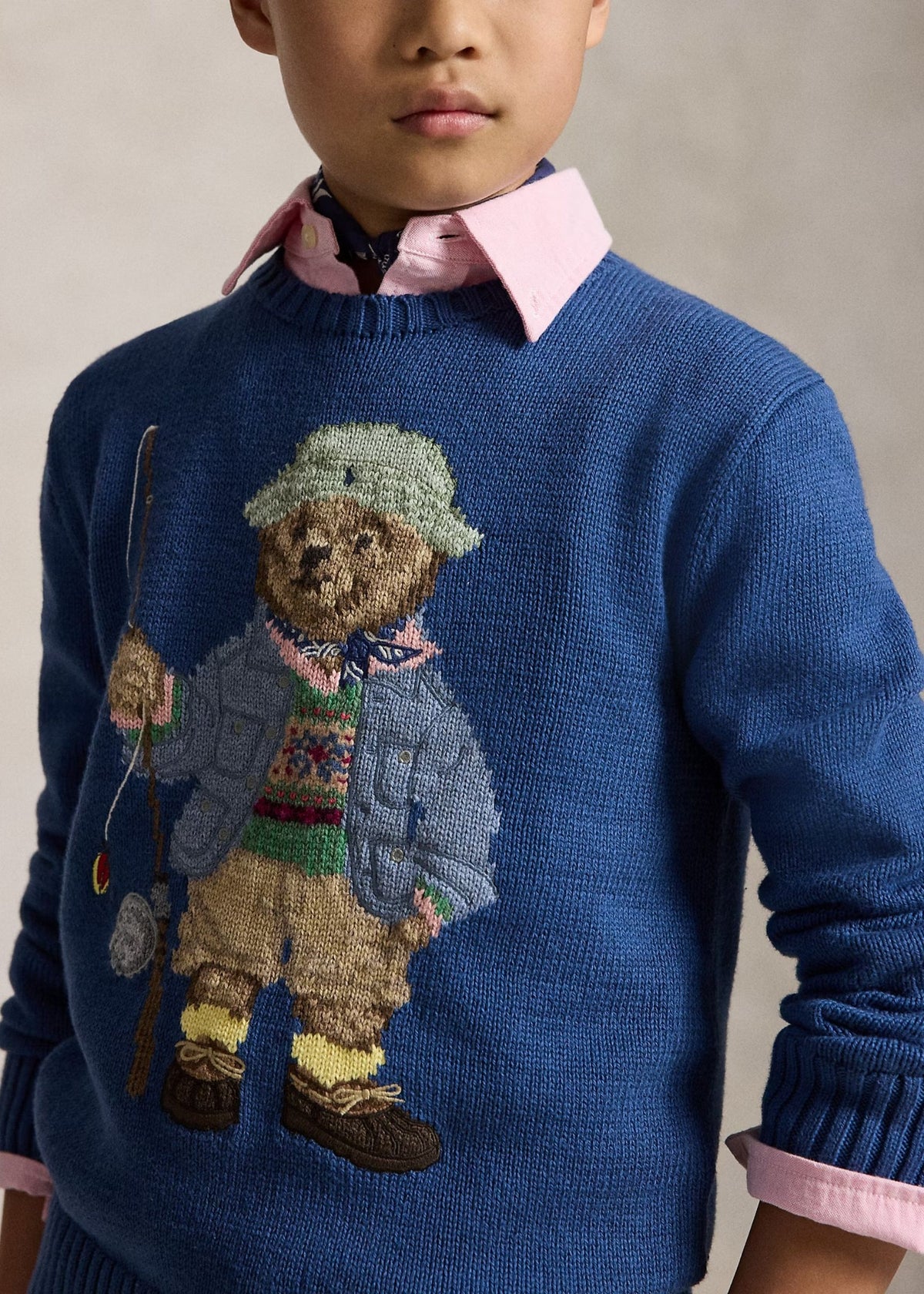 Sweater Tejido Polo Bear Azul Old Royal