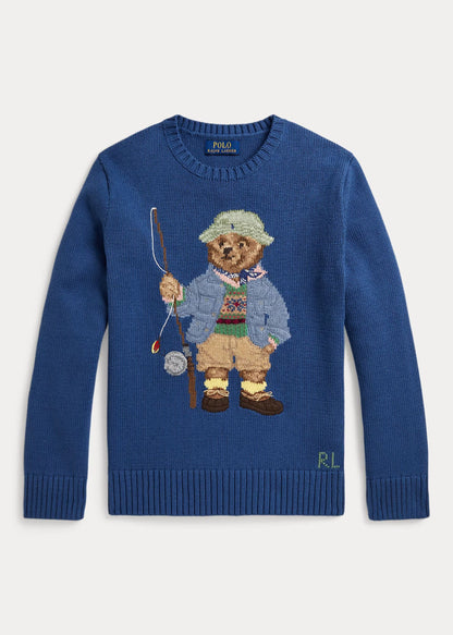 Sweater Tejido Polo Bear Azul Old Royal