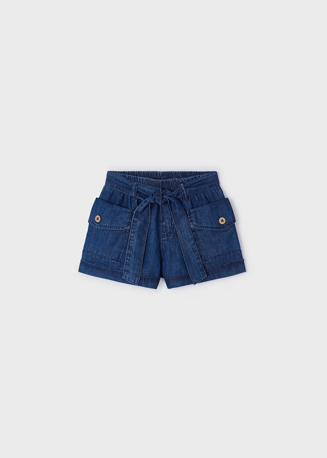 Short Denim Oscuro Bolsillos Niña