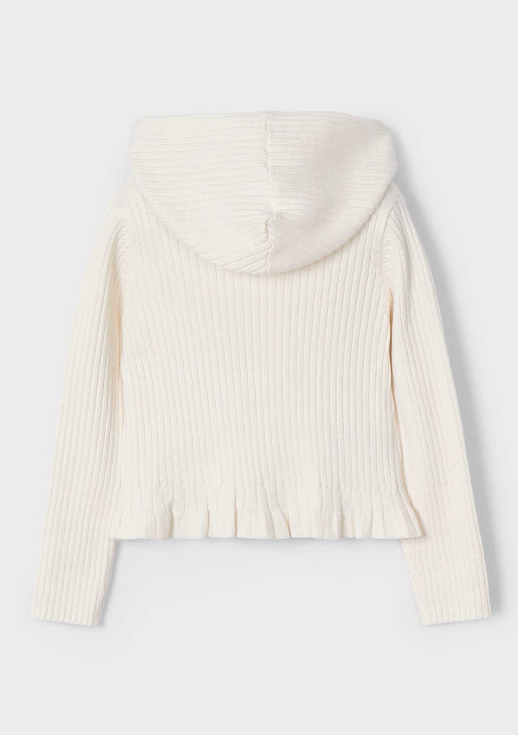Cárdigan Capota Tricot Marfil