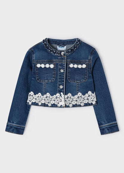 Chaqueta Jean Cropped Fantasía Niña