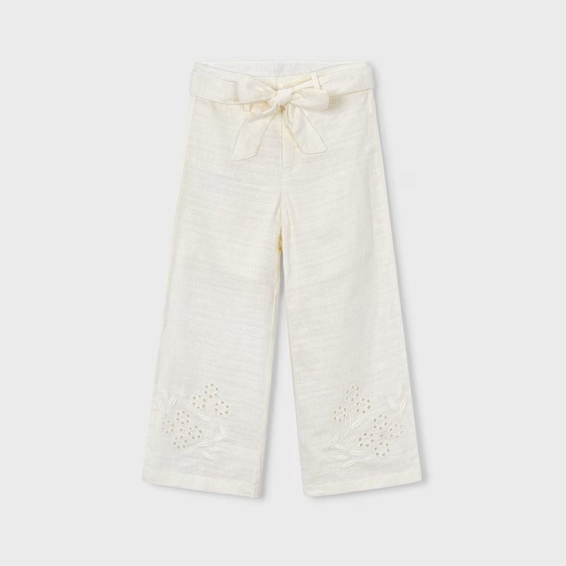 Pantalón Lino Bordado Lazo