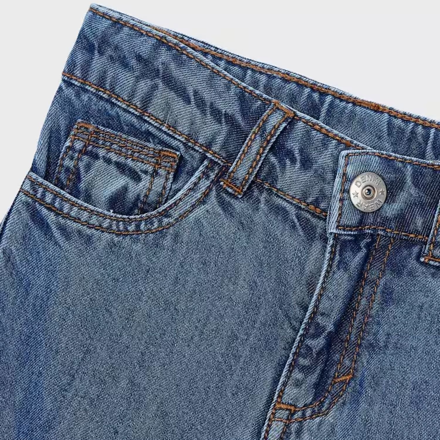 Jeans Wide Leg Fluido Oscuro