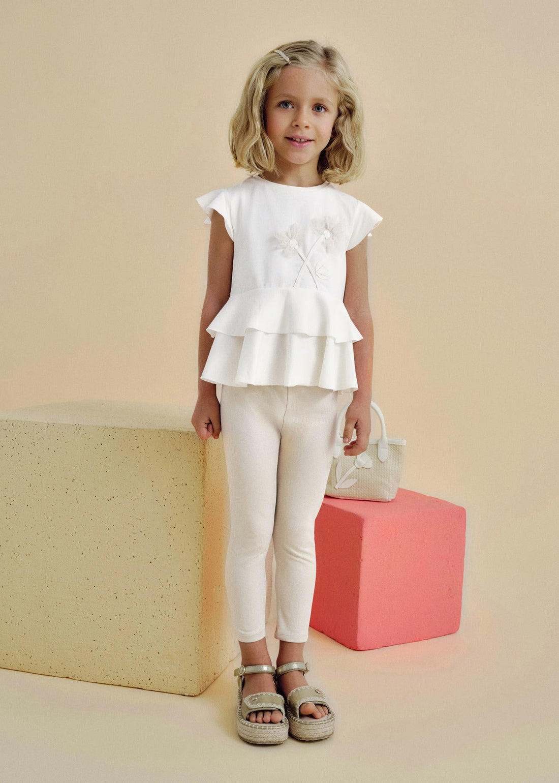 Conjunto Blusa &amp; Leggings Glitter Latte