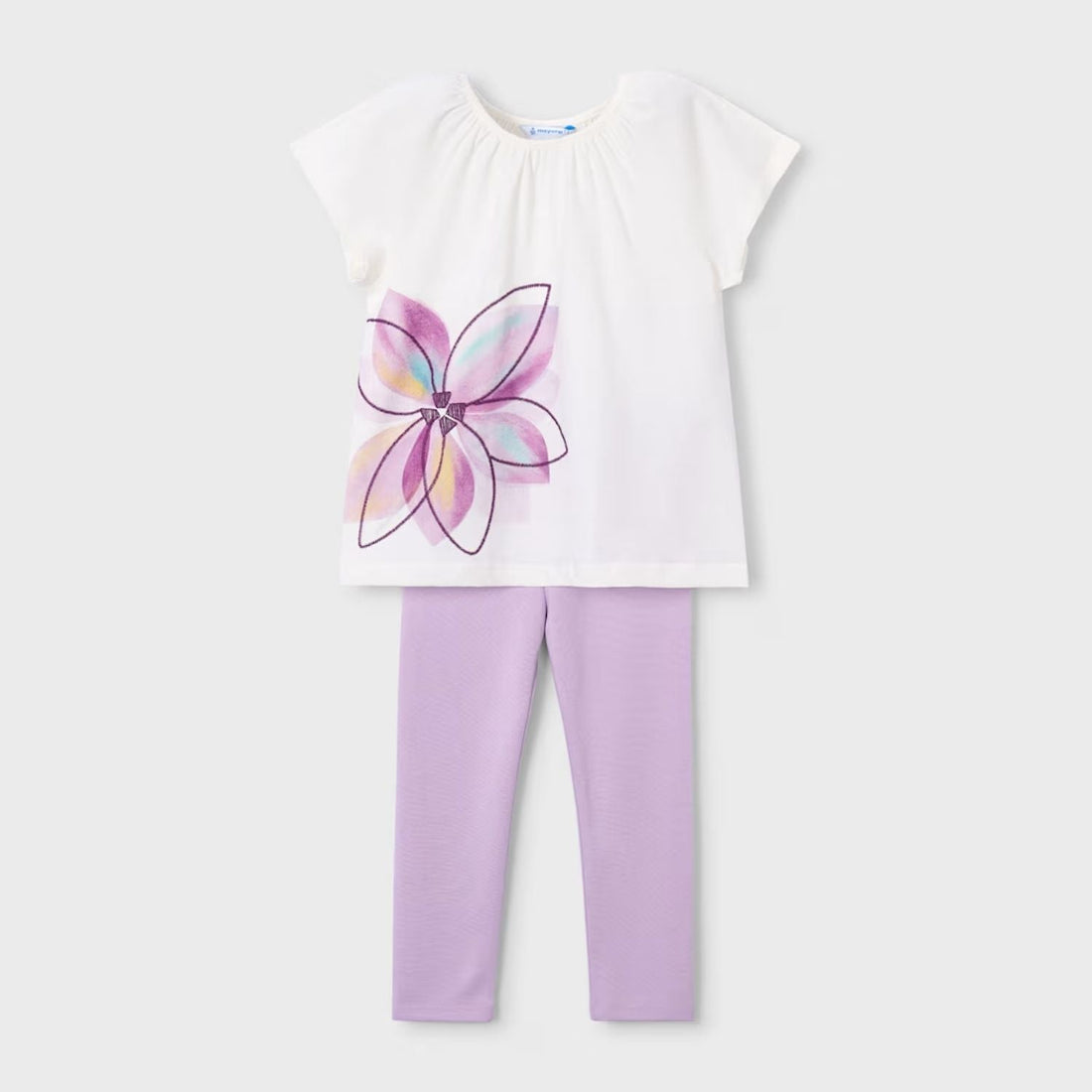 Set Legging &amp; Camiseta Floral Malva