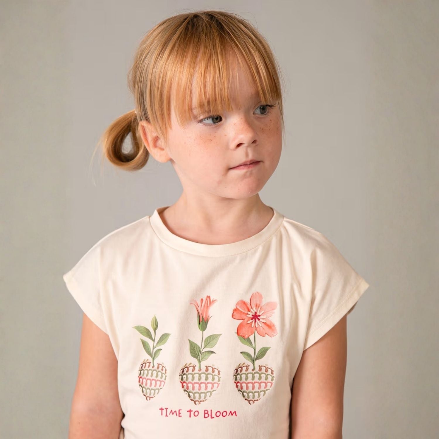 Set Legging Flare &amp; Camiseta Floral Art Mandarina