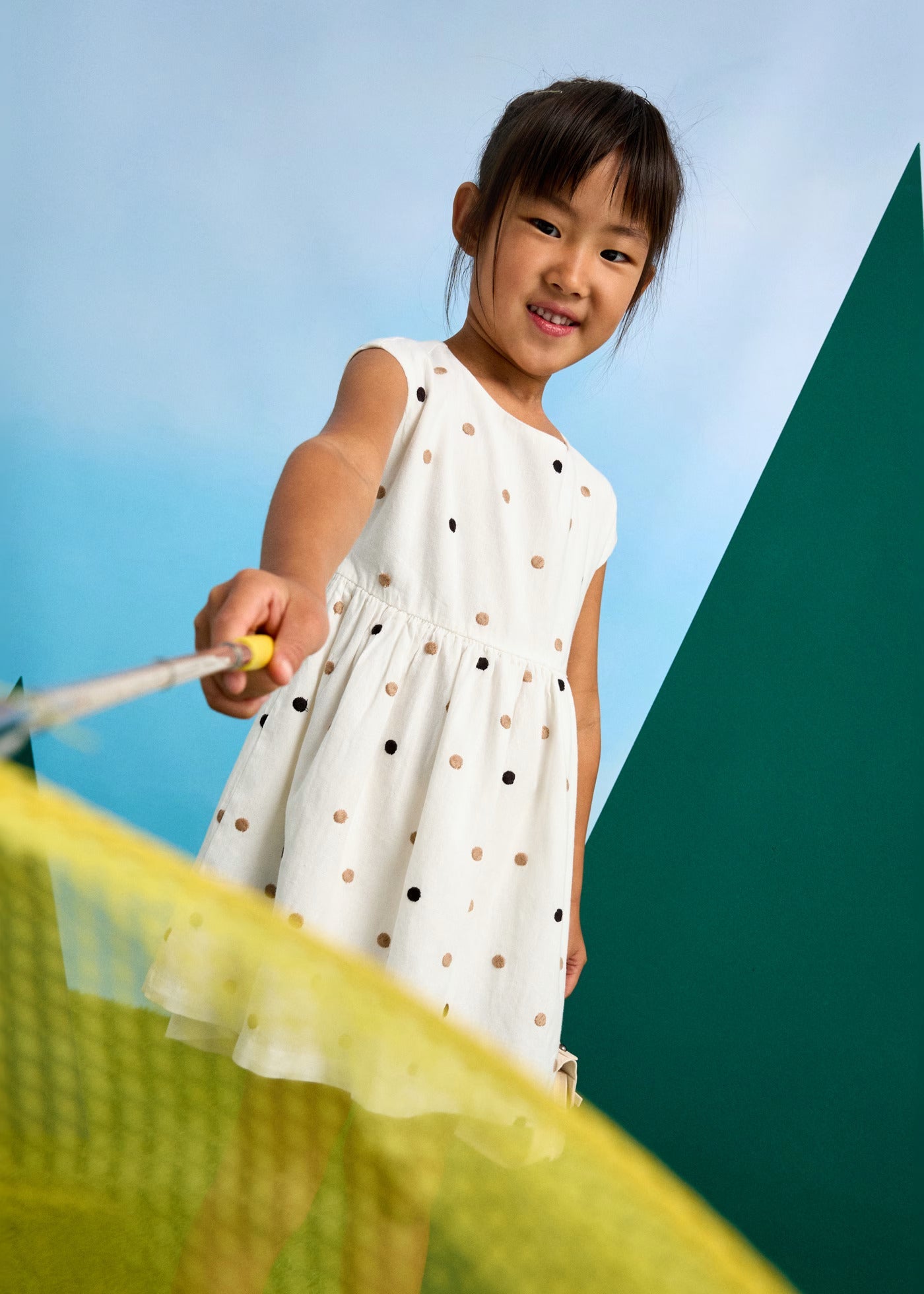 Vestido Algodón Polka Dot Toffe
