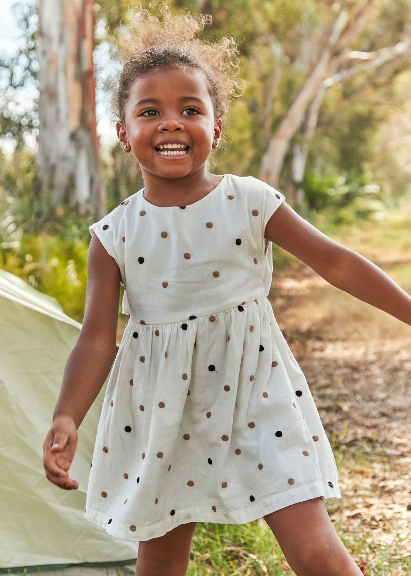 Vestido Algodón Polka Dot Toffe