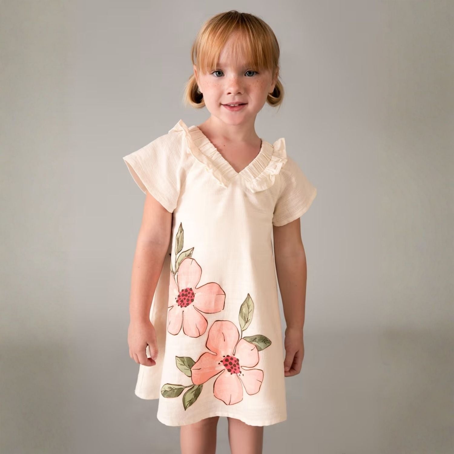 Vestido Floral Art Lino