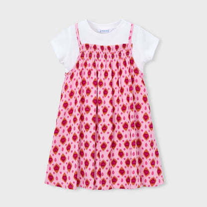 Vestido Combinado Tribal Hearts Candy