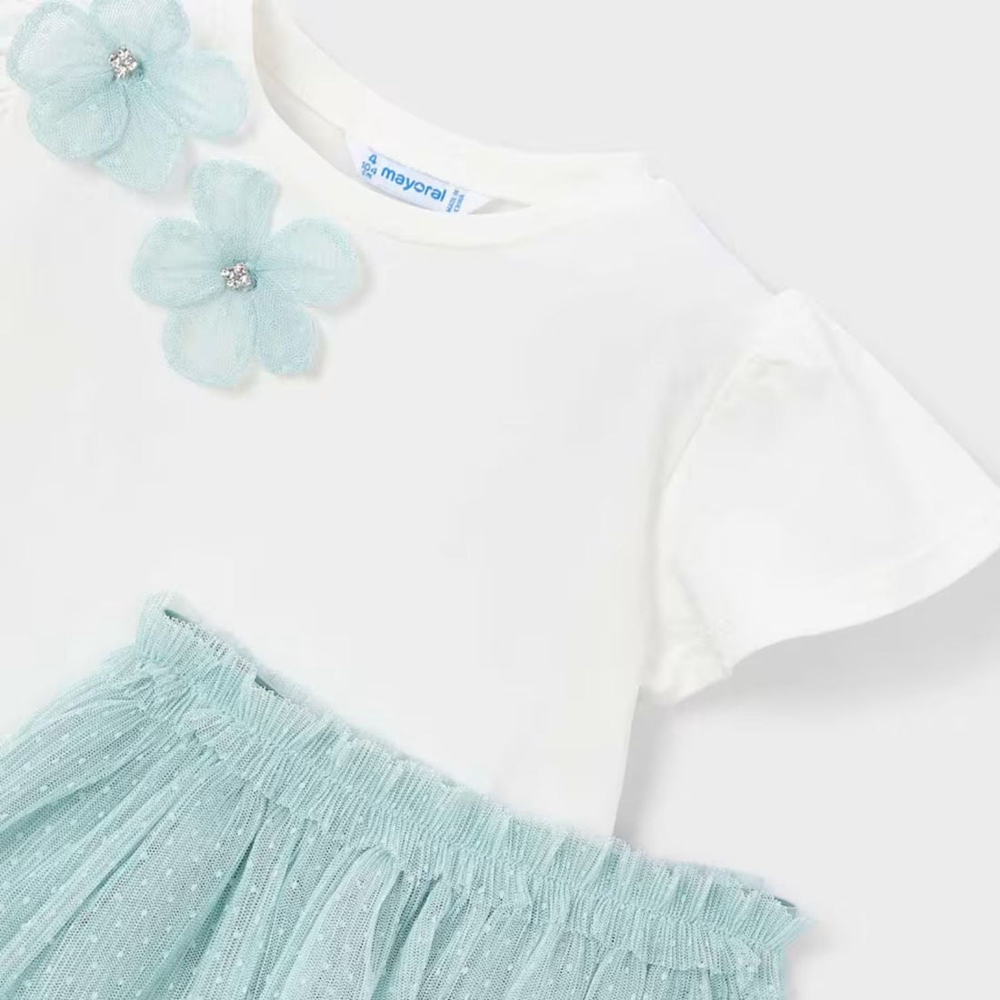 Set Camiseta &amp; Falda Tul Nature Daisy Lago