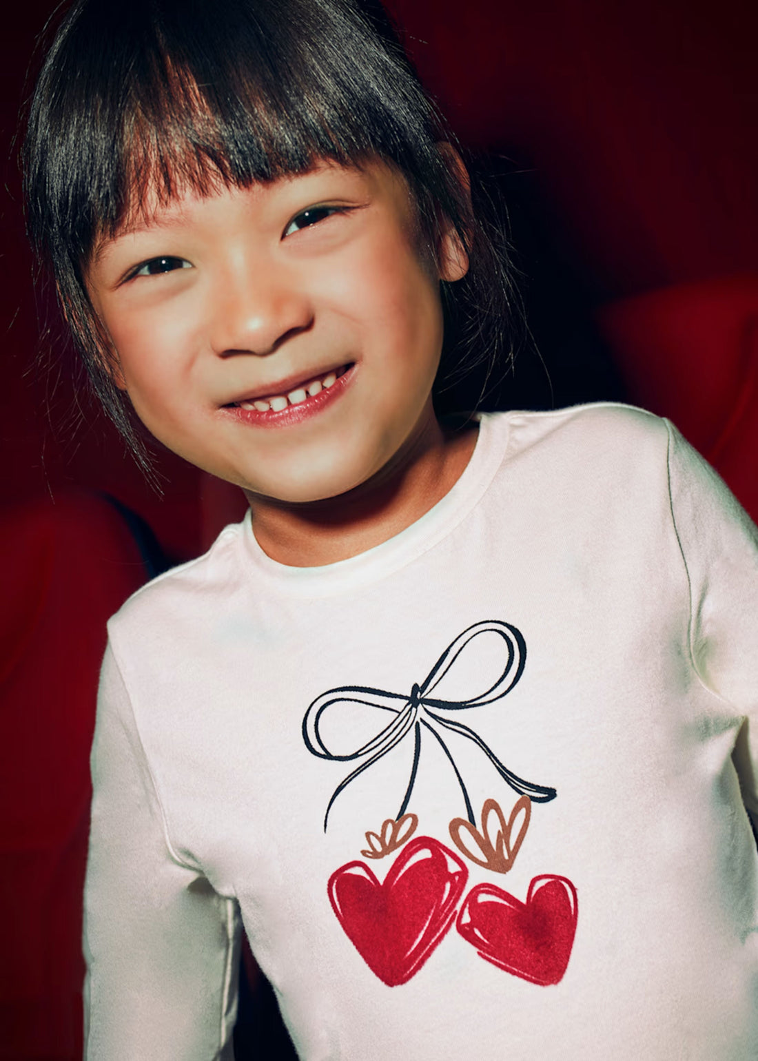 Camiseta Coletero Cherry Hearts 100% Cotton