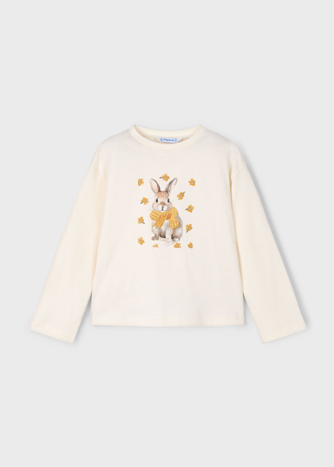 Camiseta Serigafía Bunny Mostaza 100% Cotton