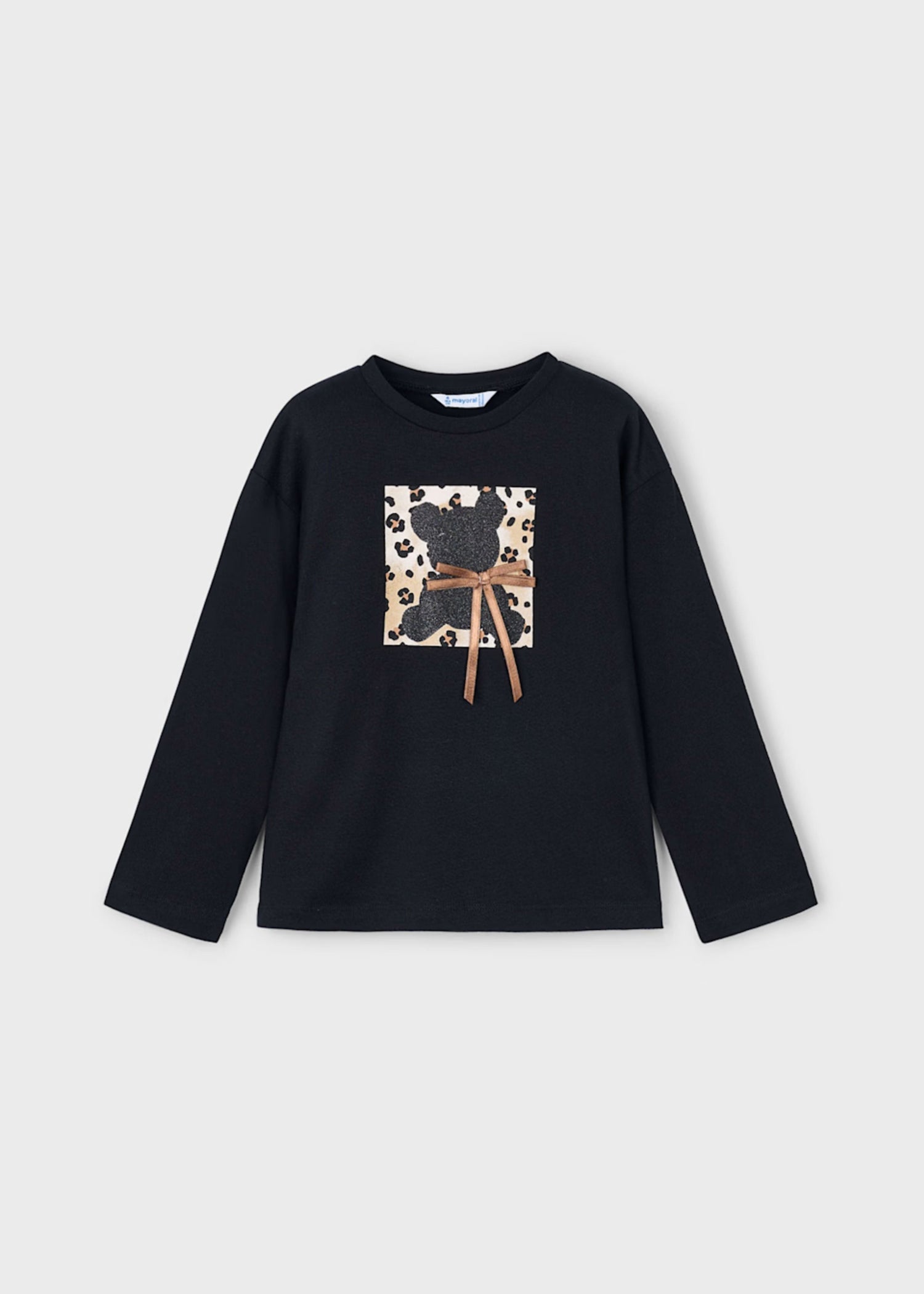Camiseta Little Bear Negro 100% Cotton