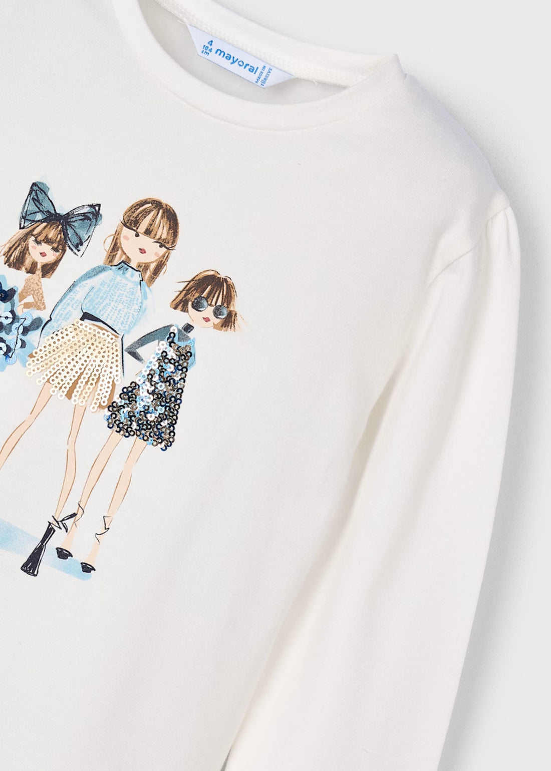 Camiseta Nata Marino Fashion Friends 100% Cotton
