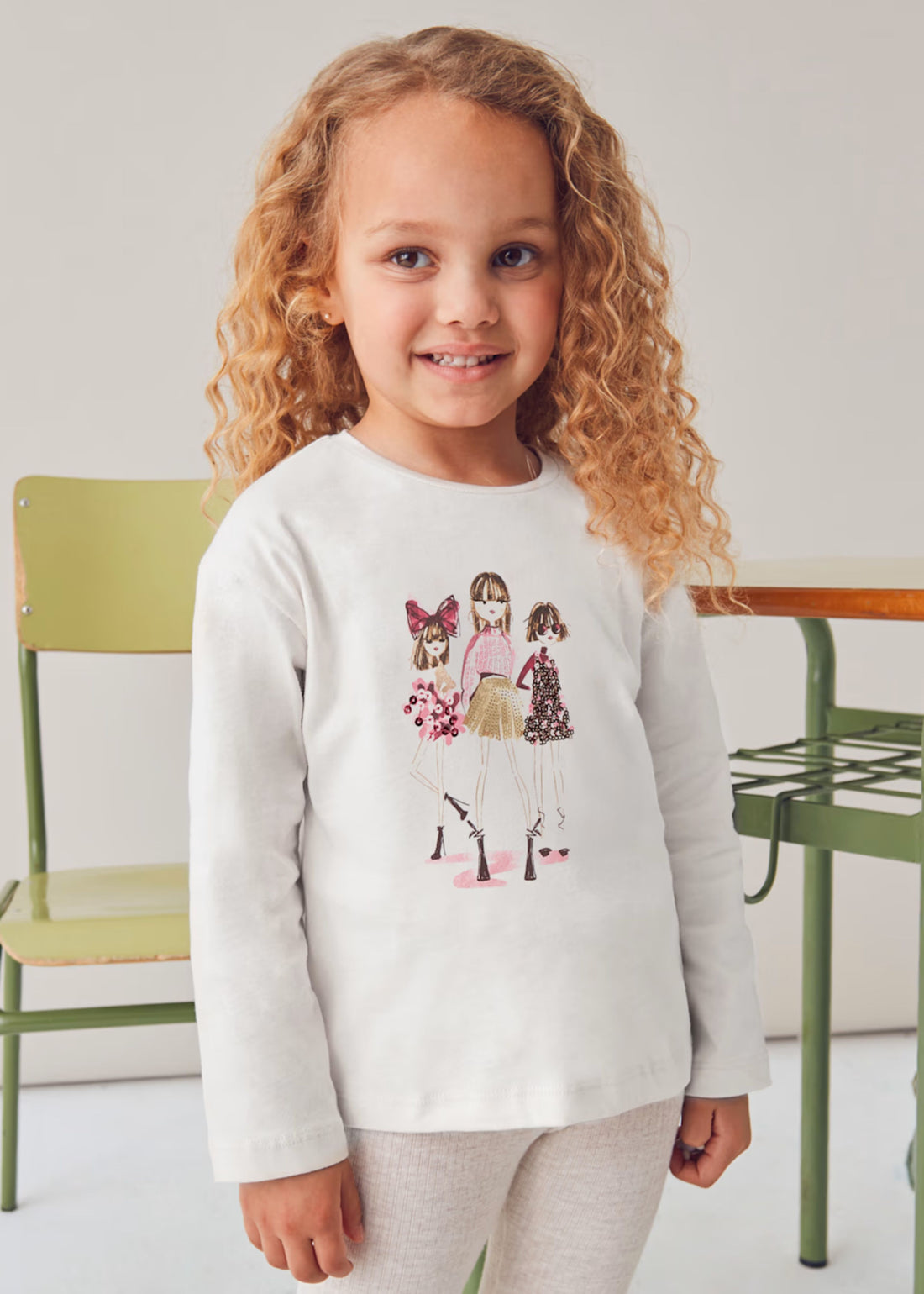 Camiseta Nata Cereza Fashion Friends 100% Cotton