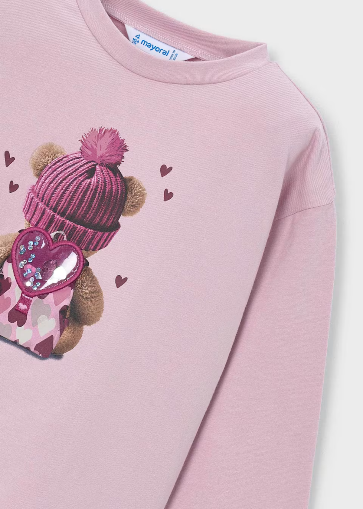 Camiseta Teddy Love Malva