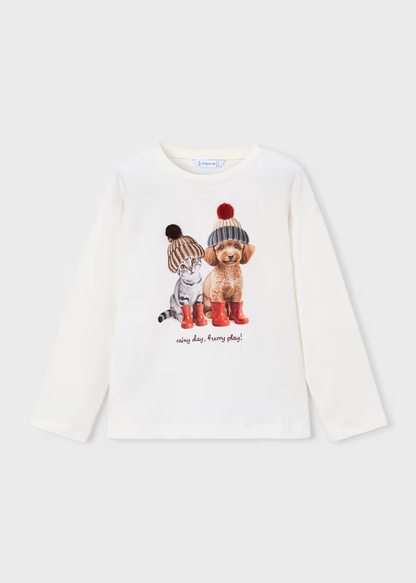Camiseta Puppy Friends Crudo