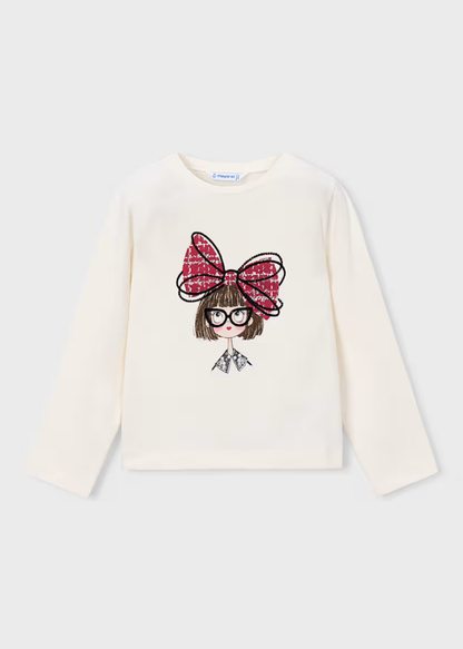 Camiseta Muñeca Lazo Crudo