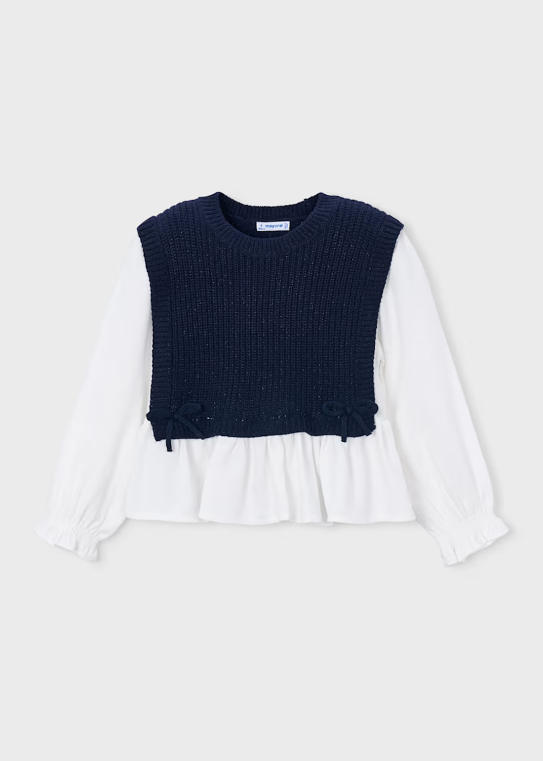Camisa | Peto Tejido Combinada Marino