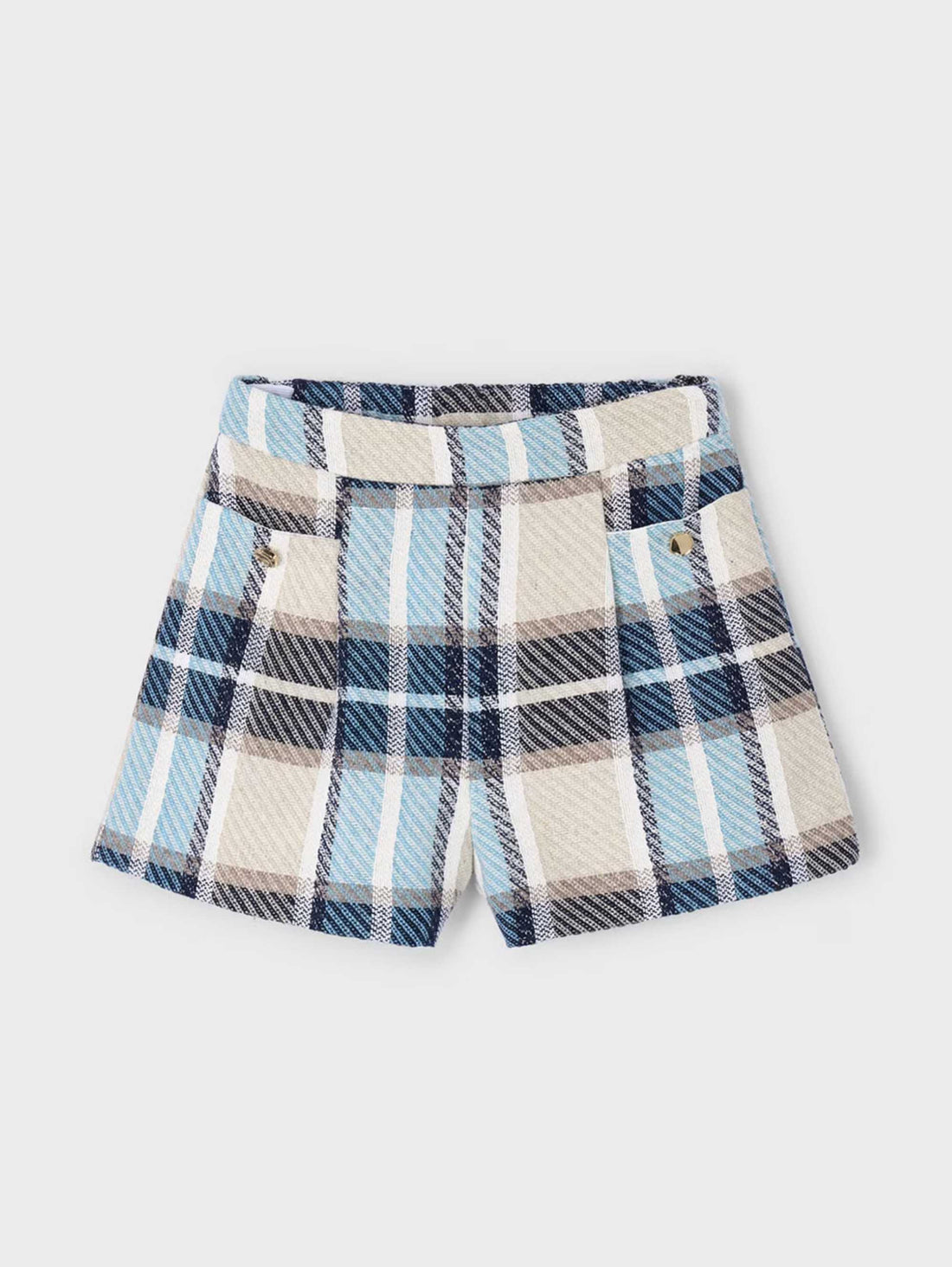 Short Jacquard Cuadros Marino