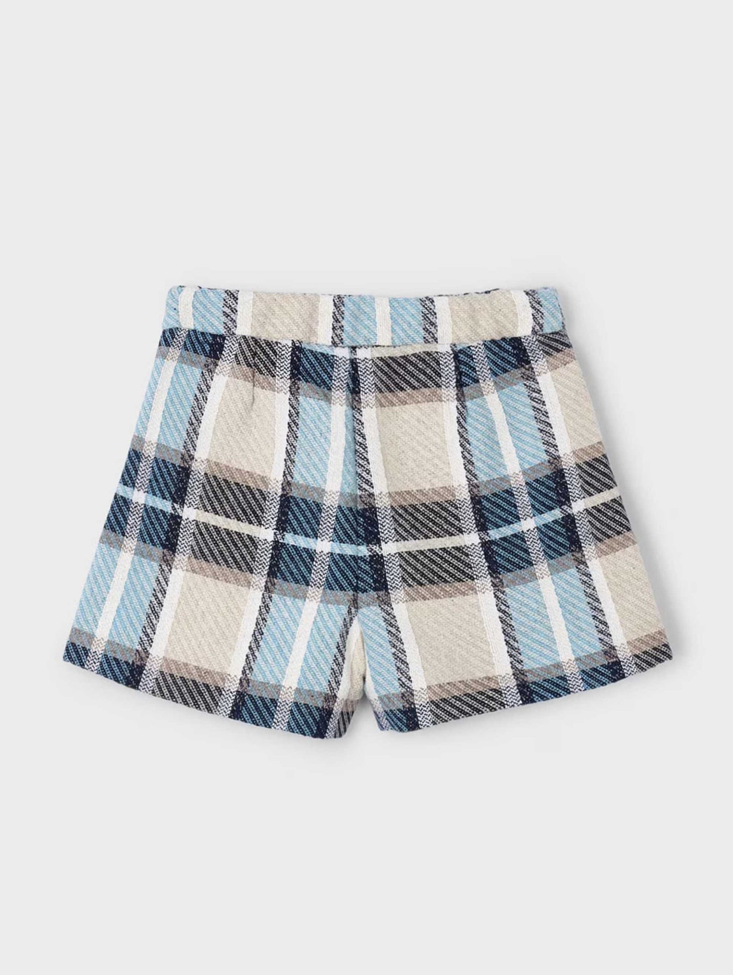 Short Jacquard Cuadros Marino