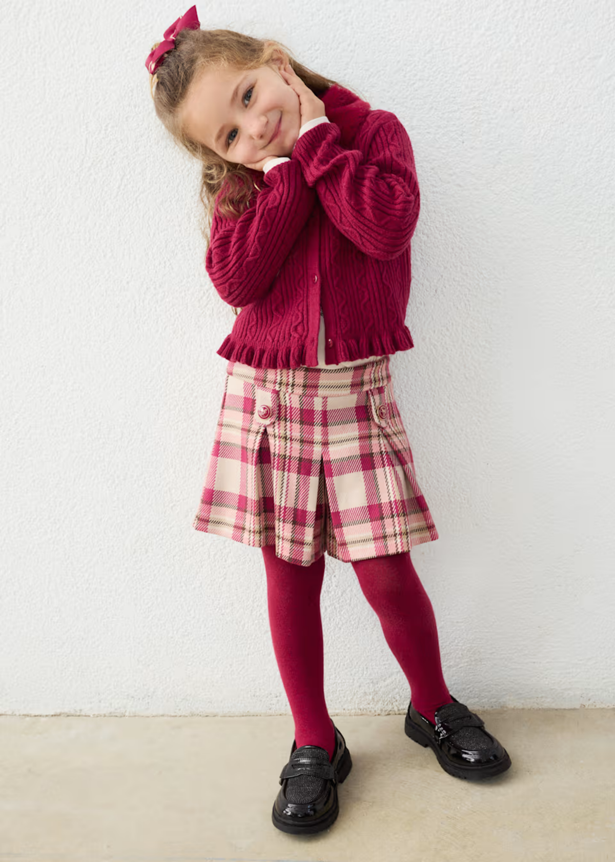 Shorts Cuadros Framboise