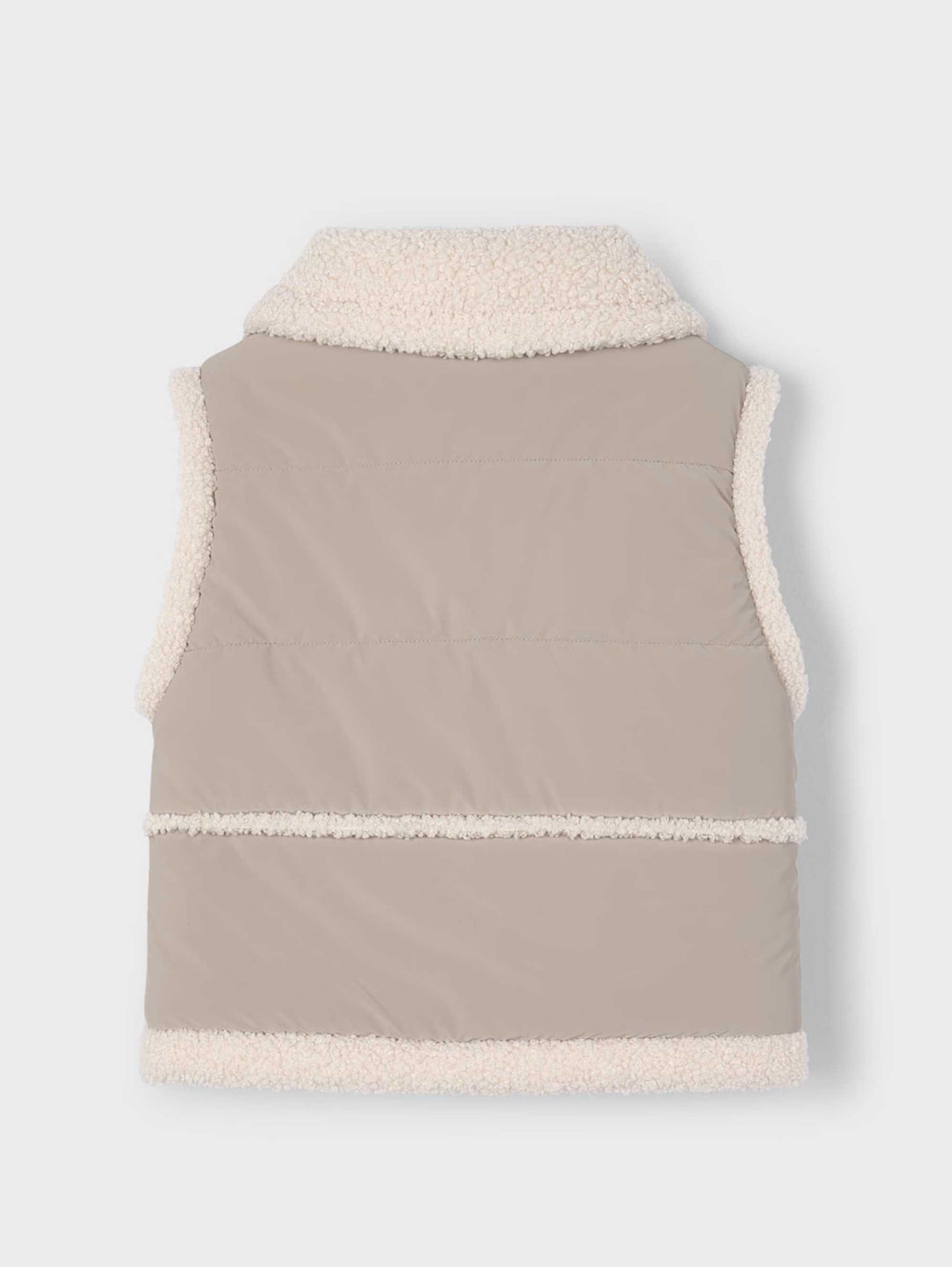 Chaleco Contrastes Borrego Topo