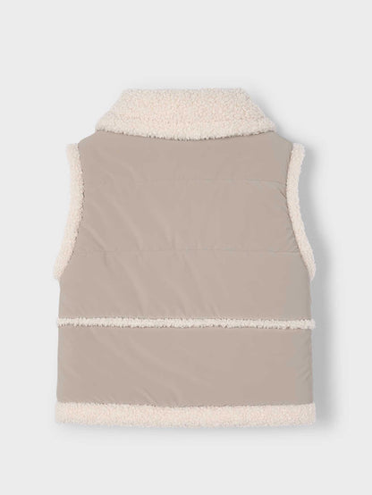 Chaleco Contrastes Borrego Topo