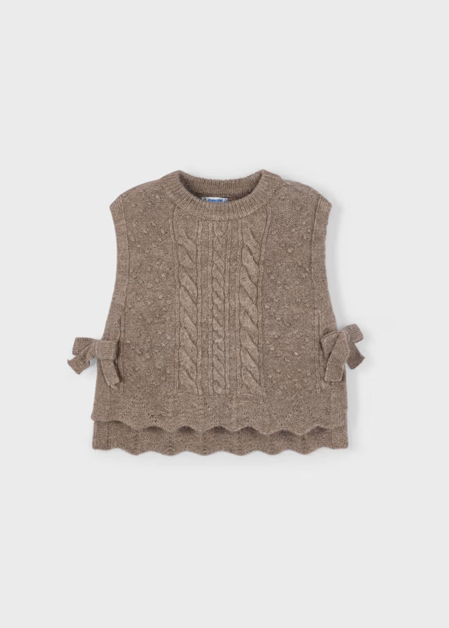 Chaleco Tejido Lazos