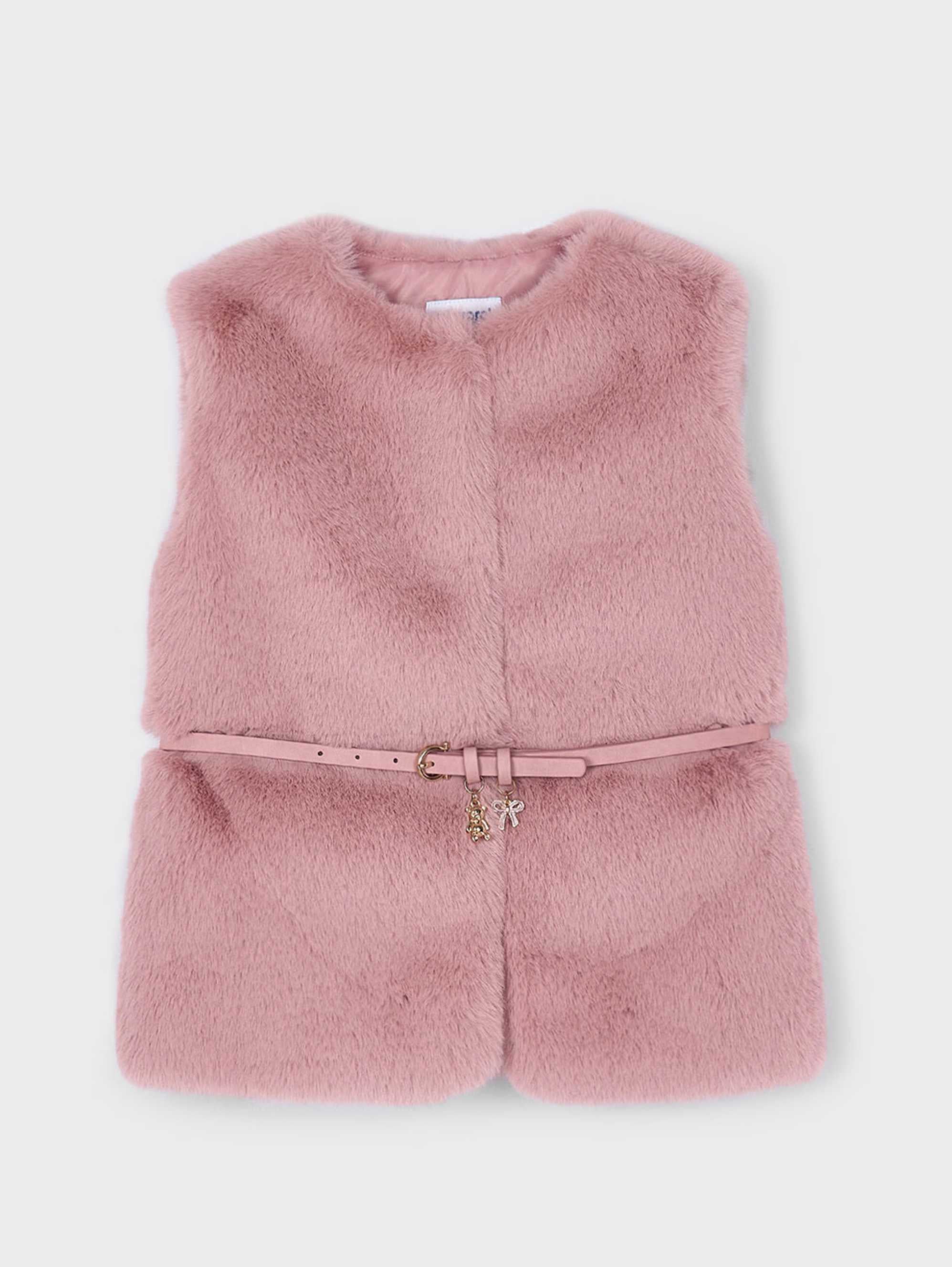 Chaleco Pelo Cinturón Charms