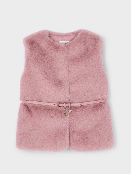 Chaleco Pelo Cinturón Charms