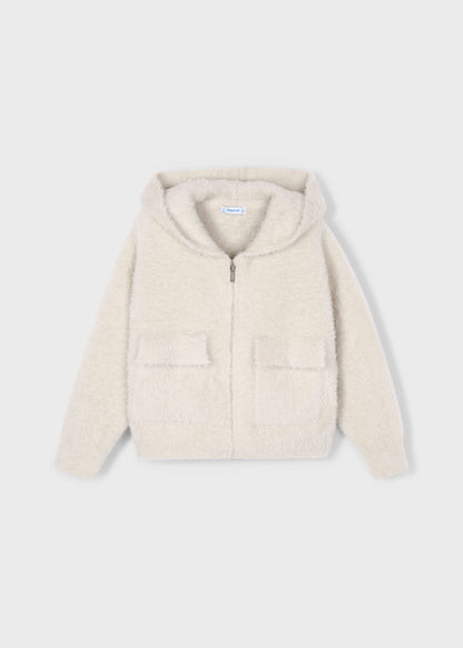Chaqueta Hooded Pelo Almendra