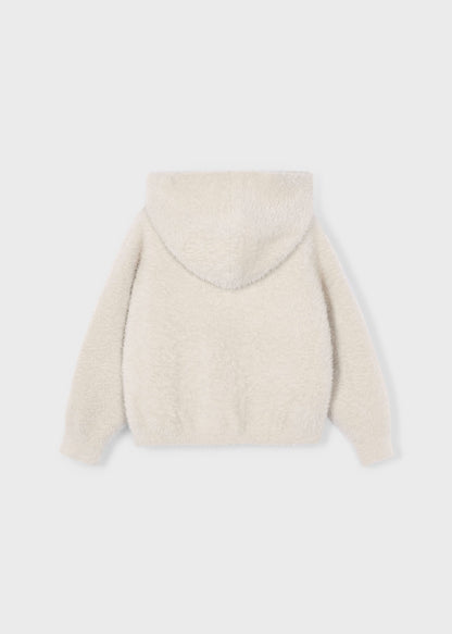Chaqueta Hooded Pelo Almendra