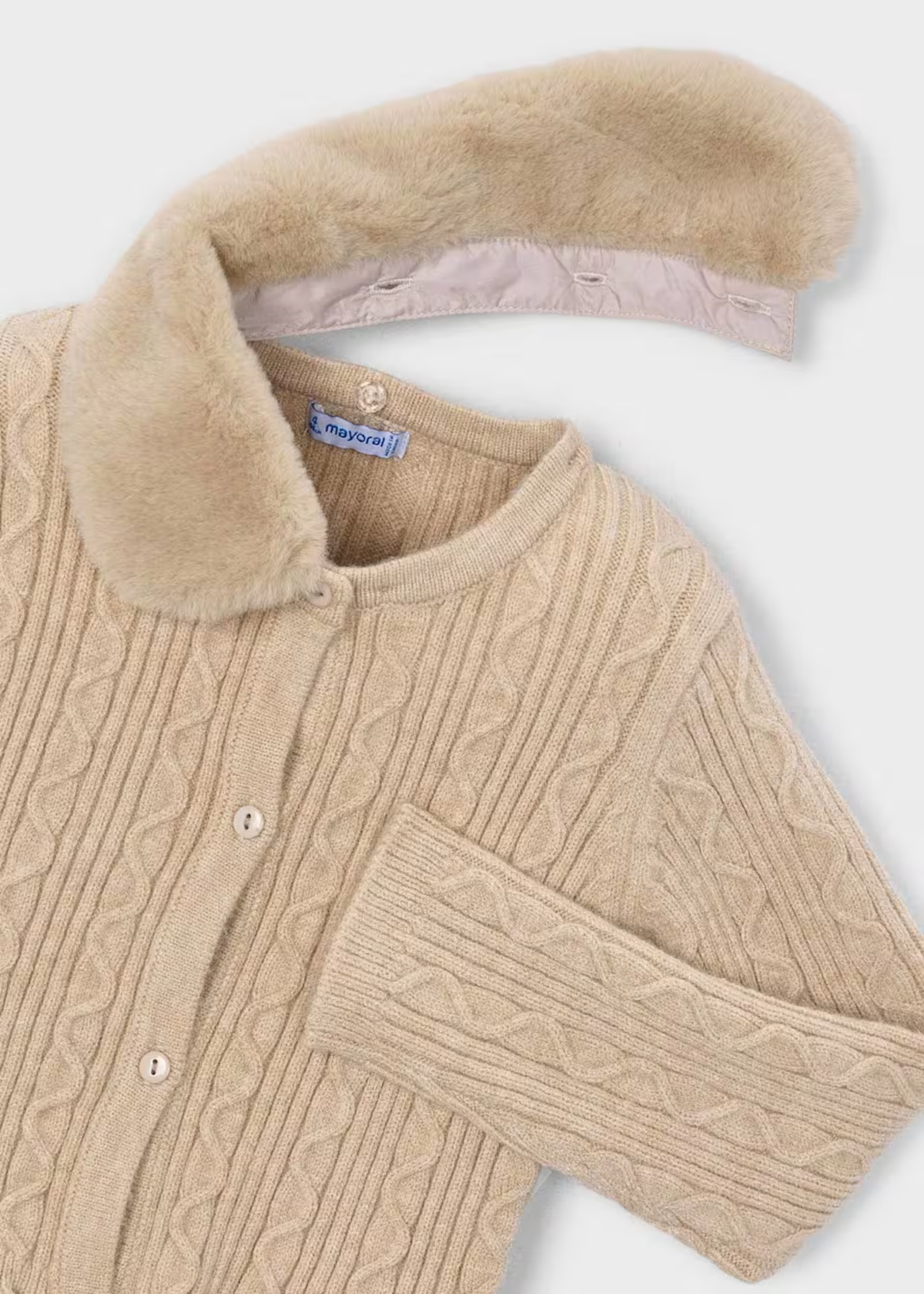 Sweater Tejido Cuello Pelo Quinoa