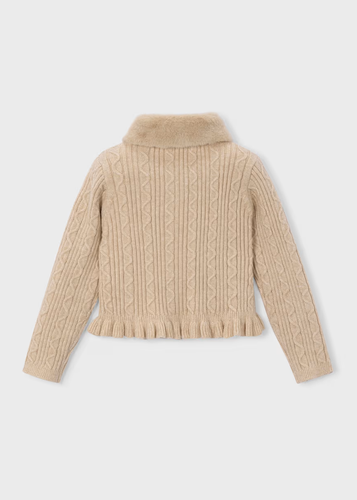 Sweater Tejido Cuello Pelo Quinoa