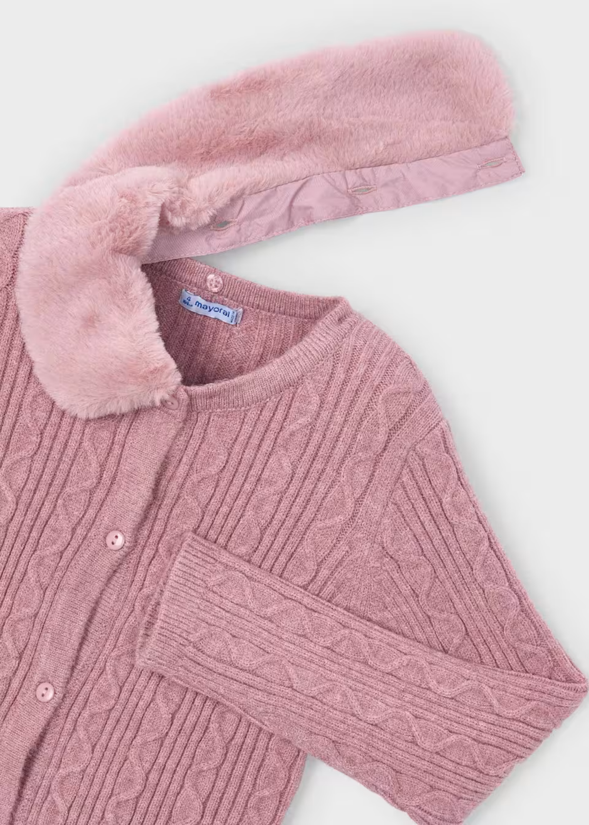 Sweater Tejido Cuello Pelo Cuarzo